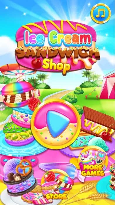 Ice Cream Sandwich Shop Screenshots