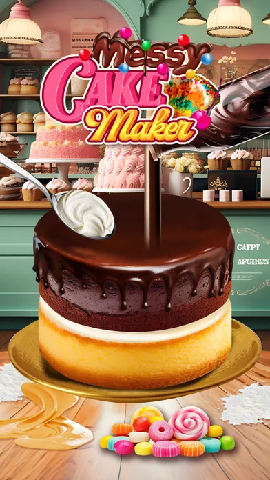 ภาพหน้าจอของ Messy Cake Maker Baking Games