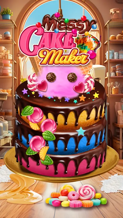 ภาพหน้าจอของ Messy Cake Maker Baking Games