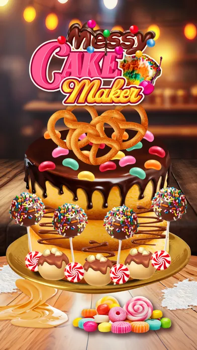 ภาพหน้าจอของ Messy Cake Maker Baking Games