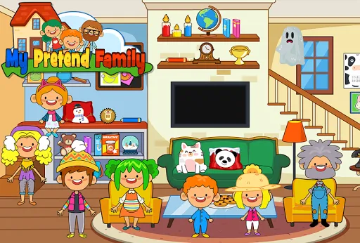 Tangkapan skrin My Pretend Home & Family Town