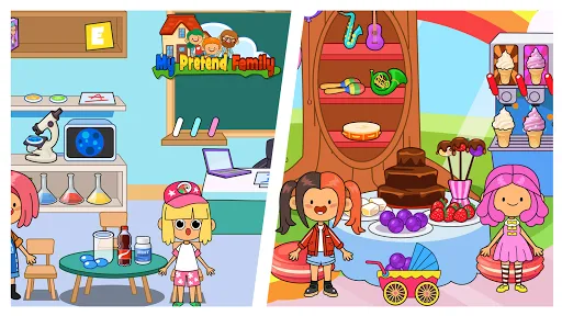Tangkapan skrin My Pretend Home & Family Town