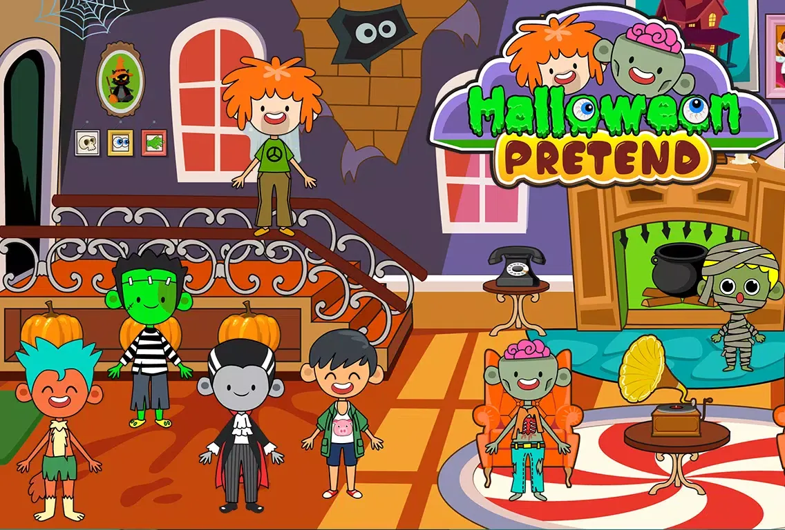 Capturas de pantalla de My Pretend Halloween Town
