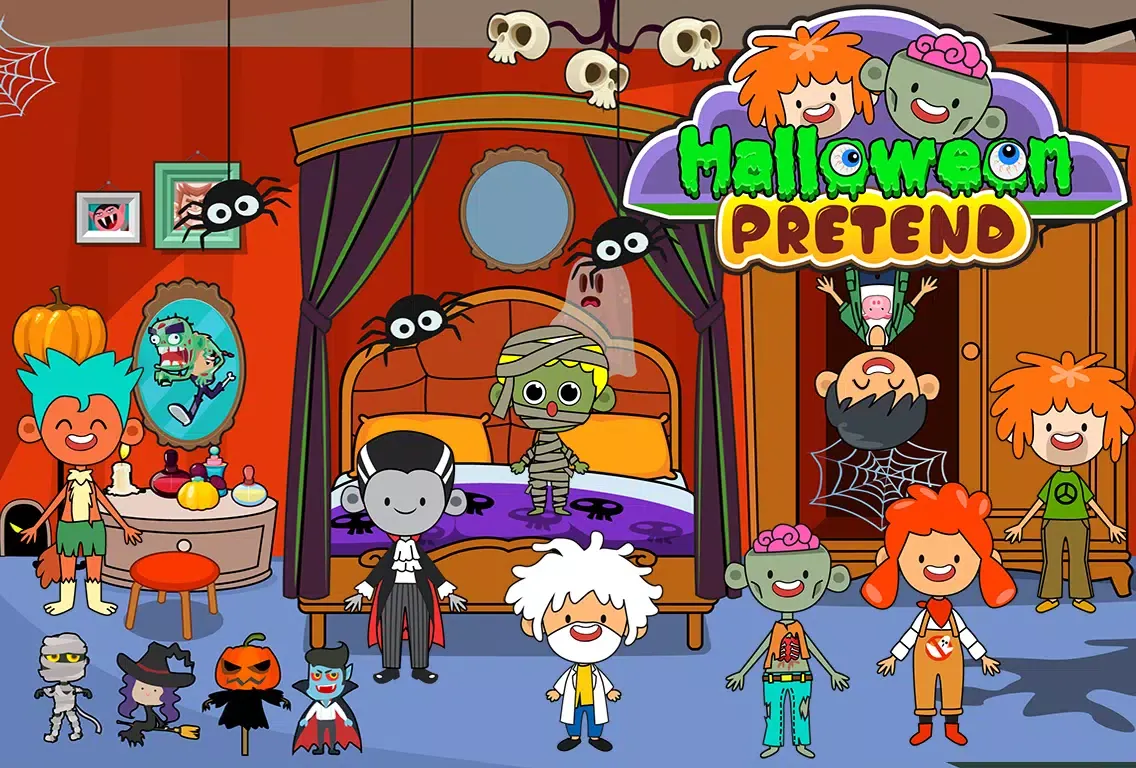 Capturas de pantalla de My Pretend Halloween Town
