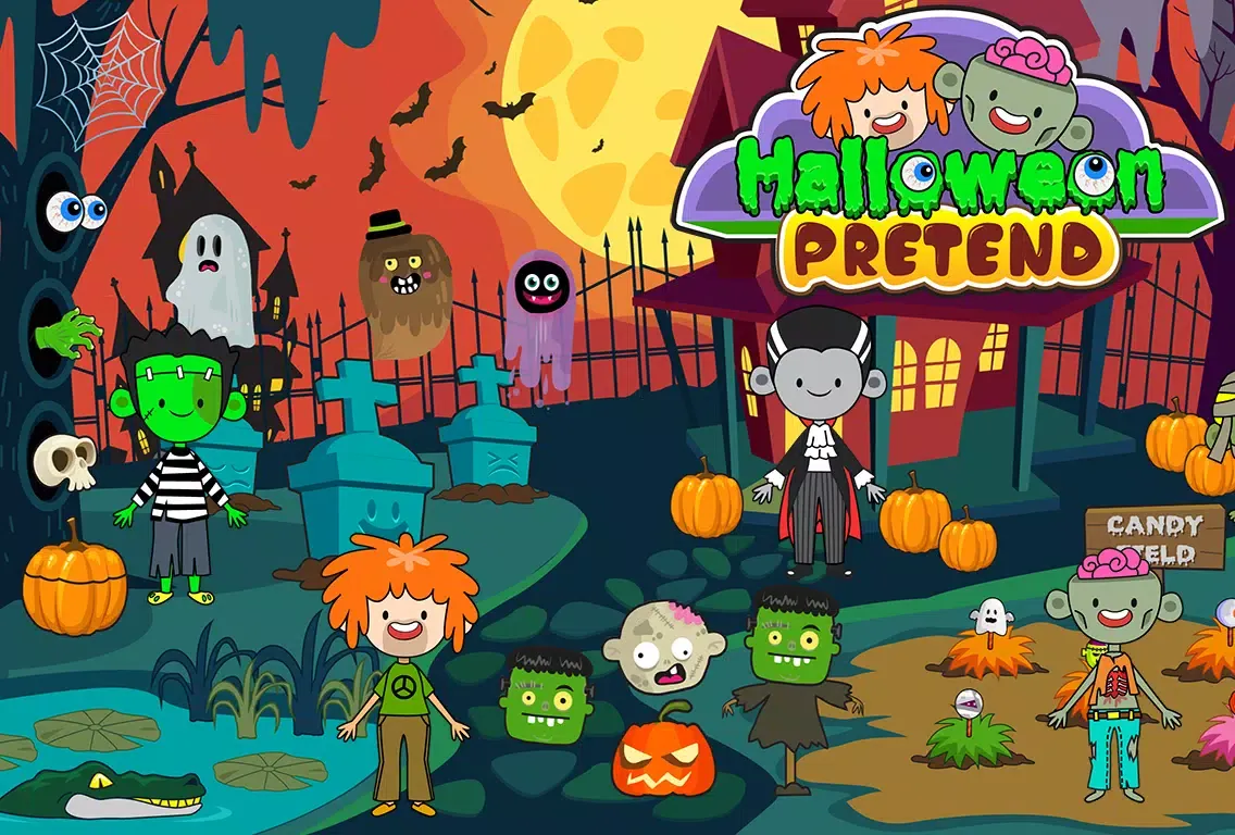 Capturas de pantalla de My Pretend Halloween Town