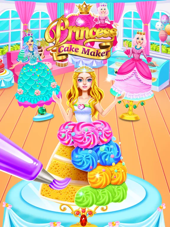 صور Rainbow Princess Cake Maker iPad 