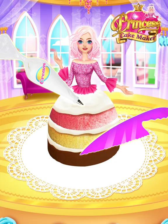 صور Rainbow Princess Cake Maker iPad 