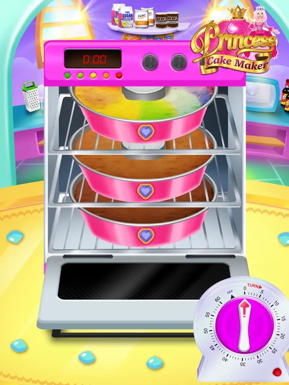 صور Rainbow Princess Cake Maker iPad 