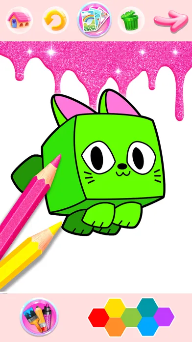 Rainbow Glitter Coloring Book 스크린샷