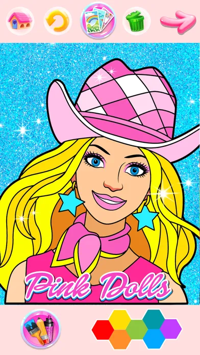 Rainbow Glitter Coloring Book 스크린샷