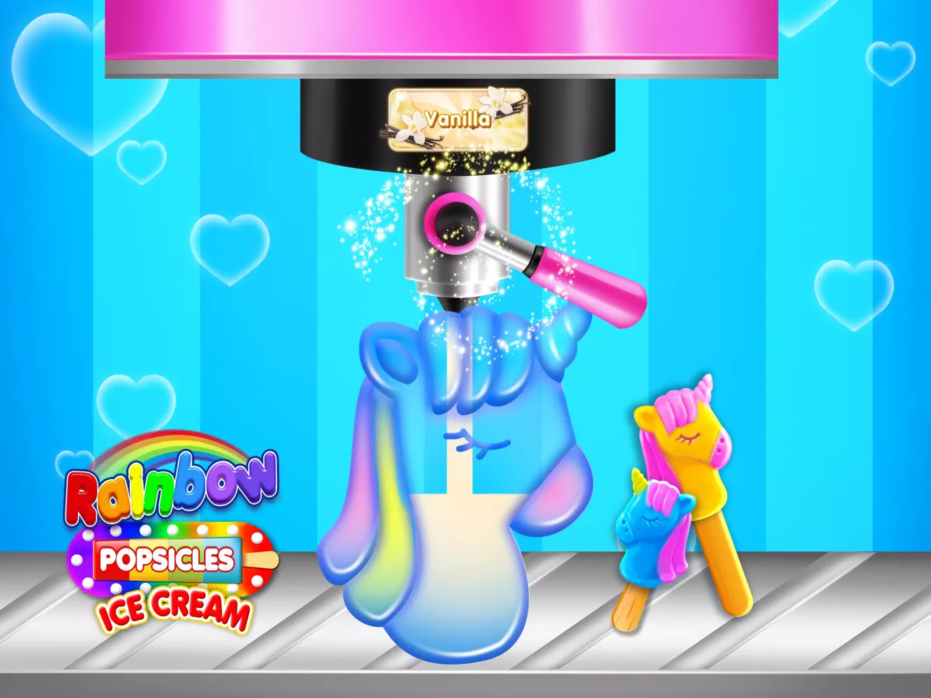 Tangkapan skrin Rainbow Ice Cream Popsicles