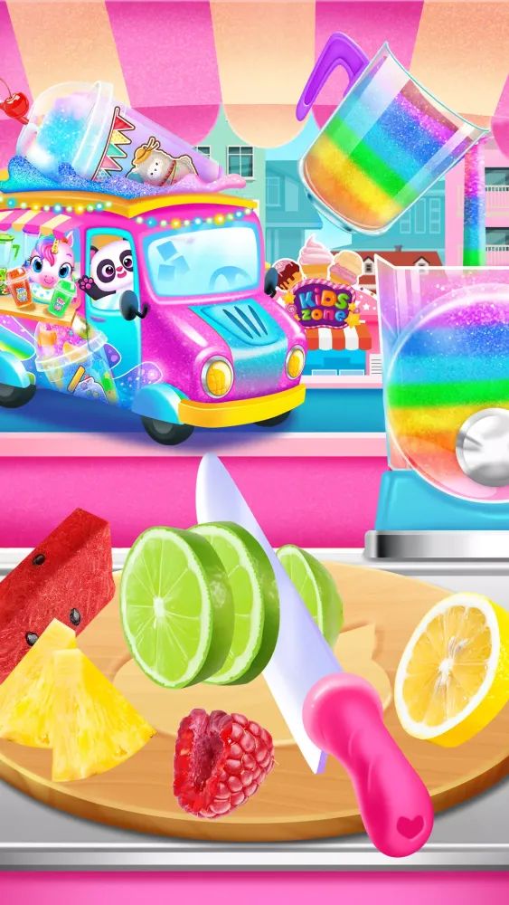 Captures d'écran de Rainbow Frozen Slushy Truck