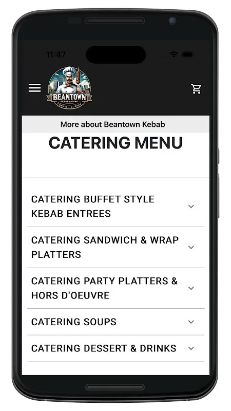 Ảnh chụp màn hình của Beantown Kebab & Gyro