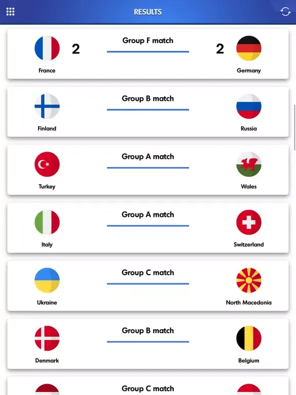 ภาพหน้าจอของ Euro 2021 - Live football iPad 