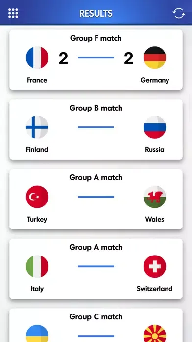 ภาพหน้าจอของ Euro 2021 - Live football