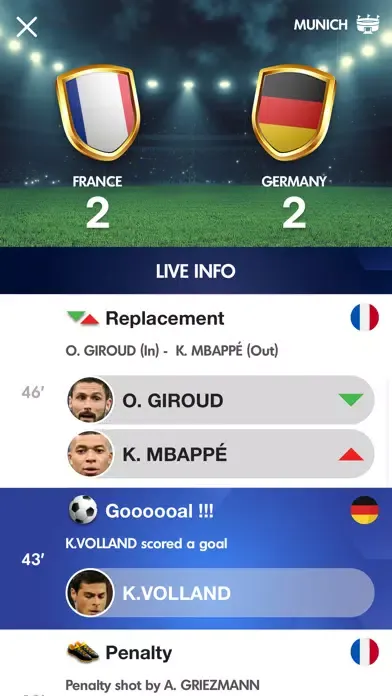 ภาพหน้าจอของ Euro 2021 - Live football