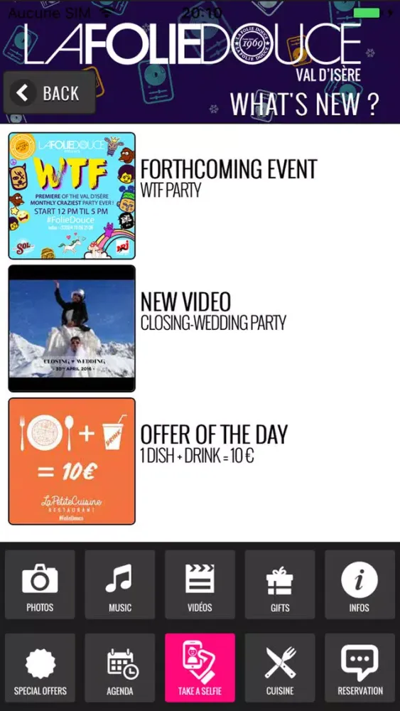 Zrzuty ekranu La Folie Douce