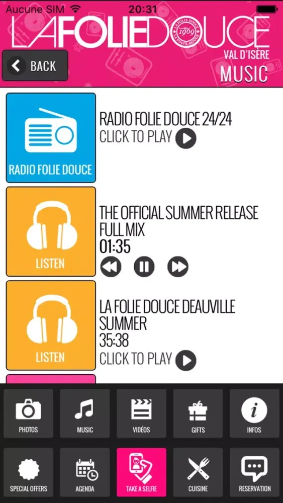 Zrzuty ekranu La Folie Douce