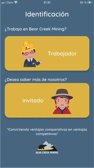 Capturas de tela do Bear Creek Mining