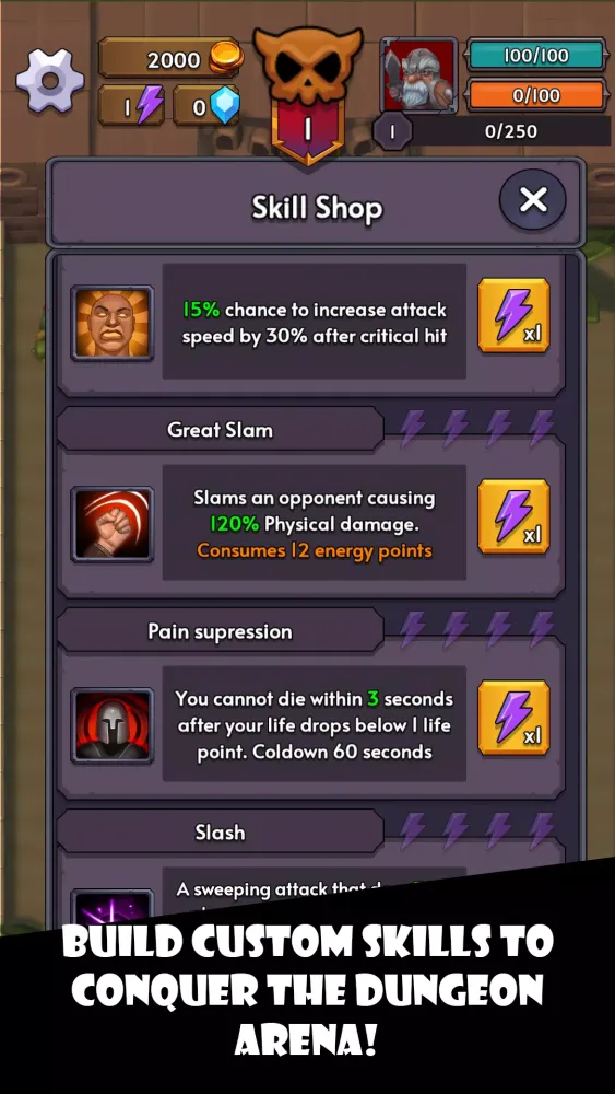Captures d'écran de Dungeon Arena
