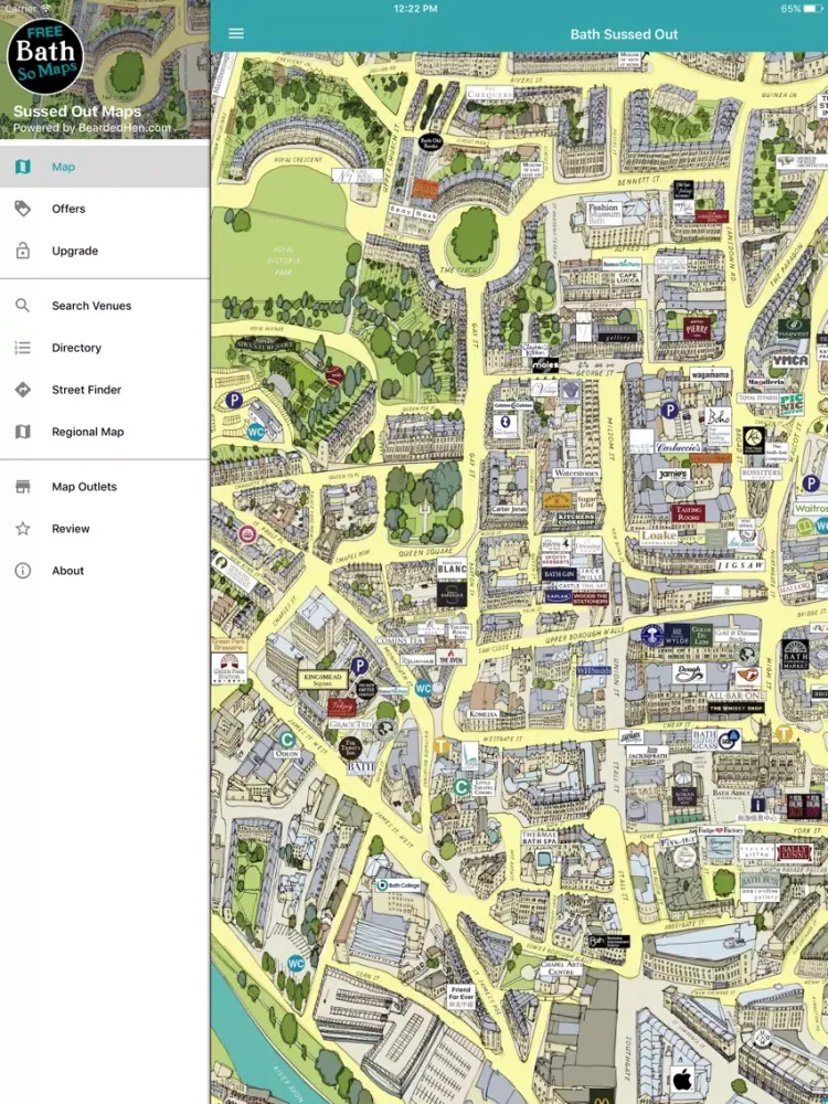 Captures d'écran de Bath Sussed Out Tourist Map iPad 