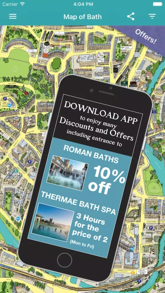 Captures d'écran de Bath Sussed Out Tourist Map