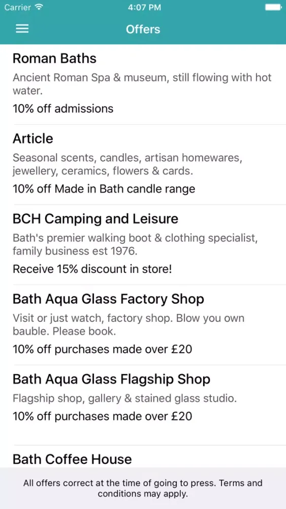 Captures d'écran de Bath Sussed Out Tourist Map
