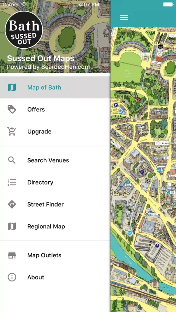 Captures d'écran de Bath Sussed Out Tourist Map