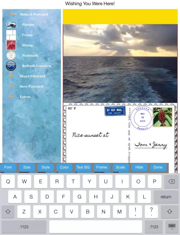 Capturas de pantalla de Wishing You Were Here iPad 