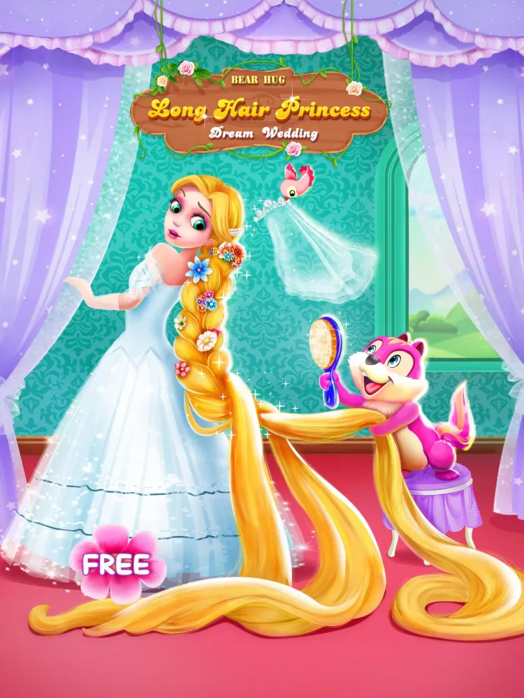 صور Long Hair Princess Wedding