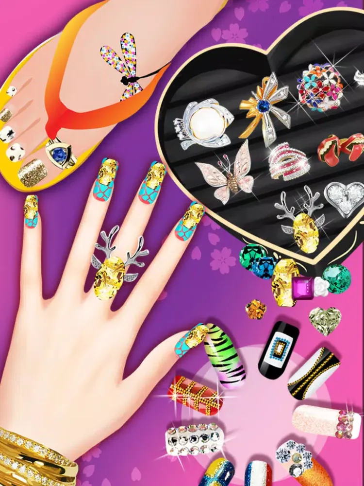 Nail Salon - Girls Games iPad 應用截圖