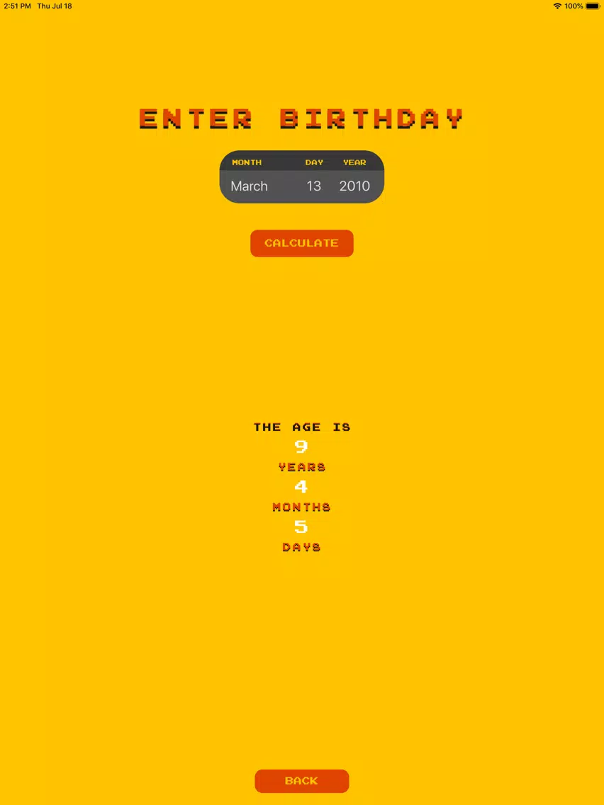Capturas de pantalla de Age Calculator by Bearlytics iPad 