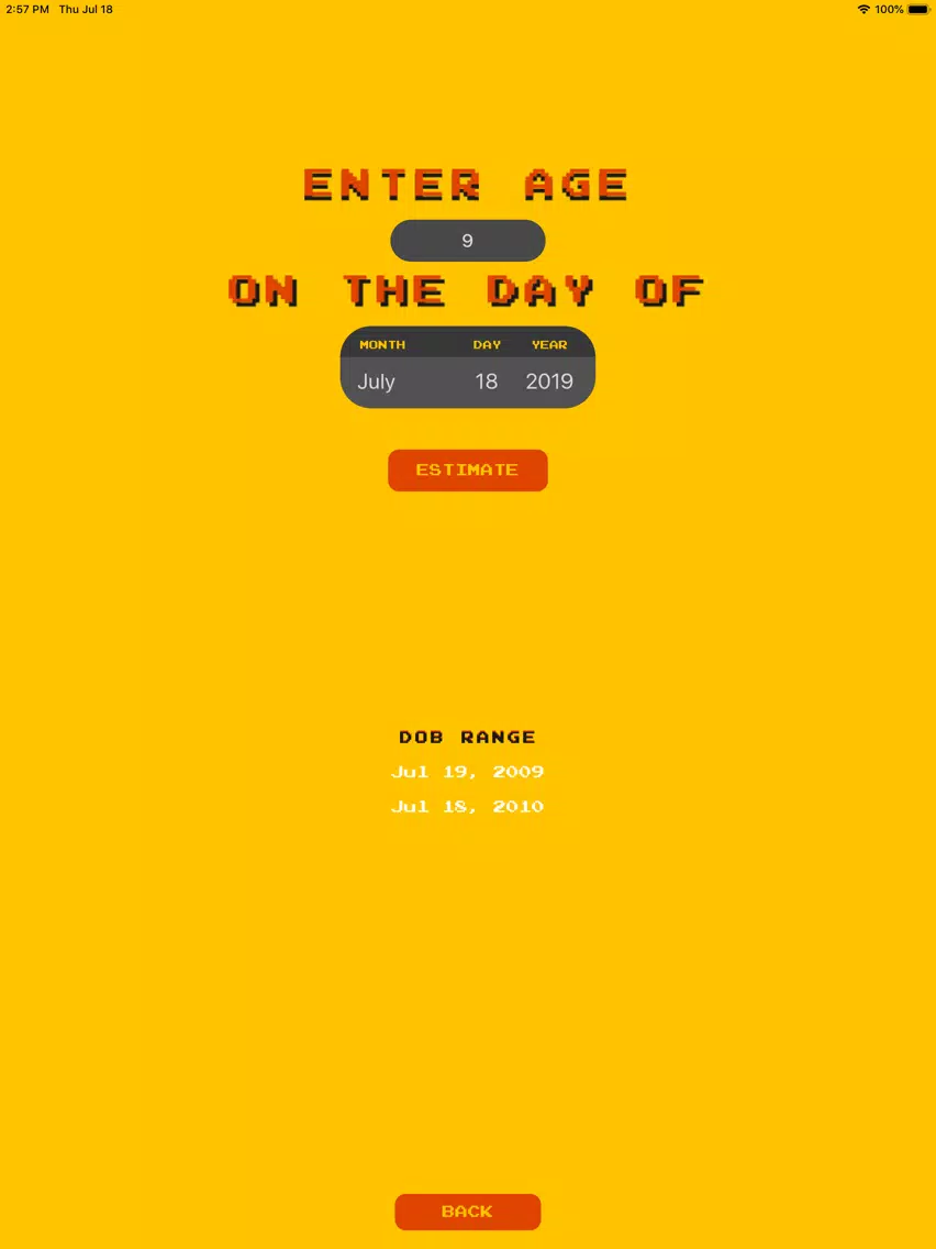 Capturas de pantalla de Age Calculator by Bearlytics iPad 