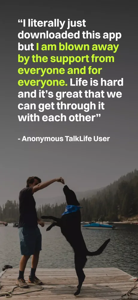 TalkLife سکرین شاٹس
