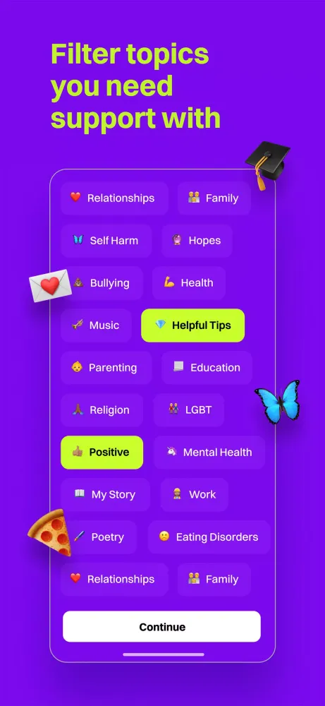TalkLife سکرین شاٹس