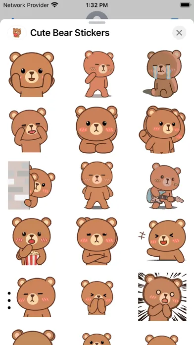 Cute Bear Stickers - WASticker Screenshots