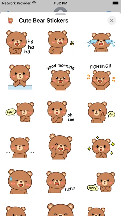 Cute Bear Stickers - WASticker Screenshots