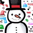 Build a Snowman Sticker Set