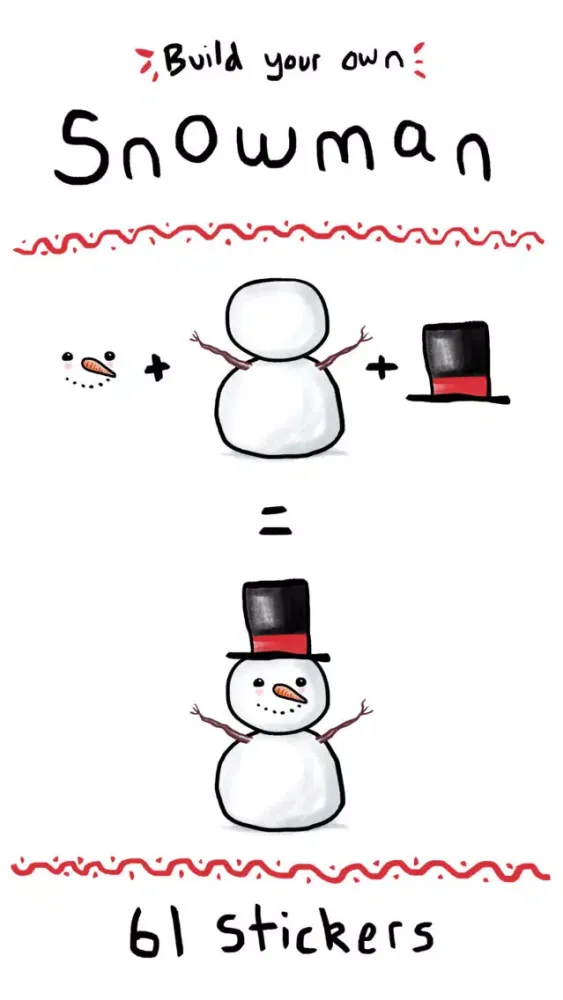 Build a Snowman Sticker Set应用截图