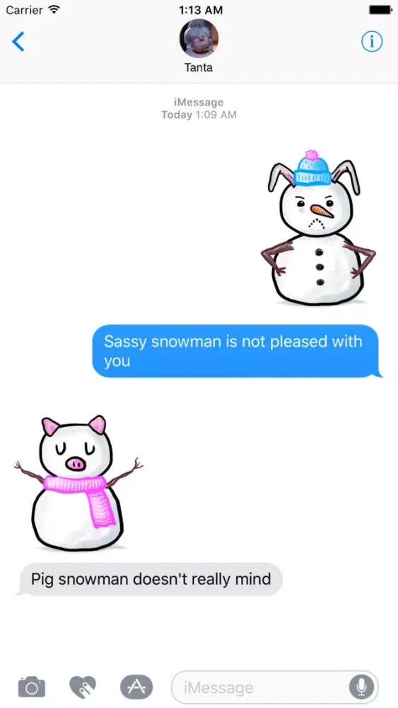 Build a Snowman Sticker Set应用截图