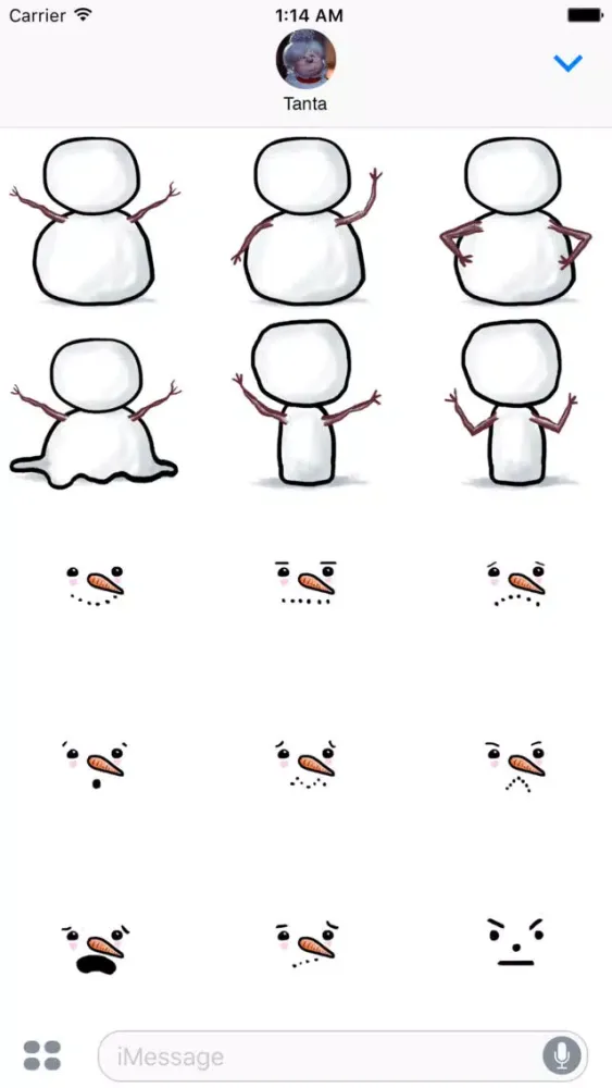 Build a Snowman Sticker Set应用截图