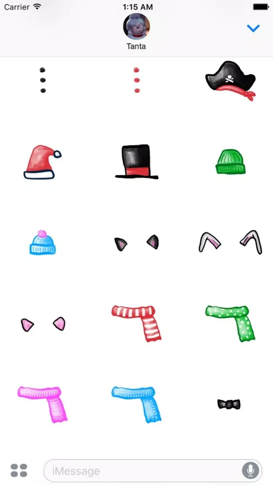 Build a Snowman Sticker Set应用截图