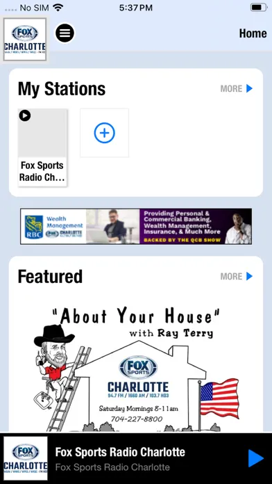 Fox Sports Radio Charlotte Screenshots