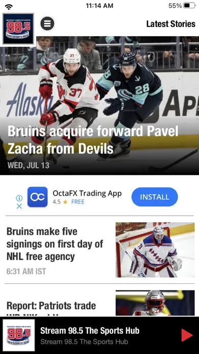 98.5 The Sports Hub Screenshots