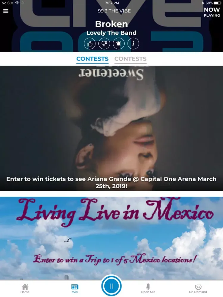 Capturas de pantalla de Live 99.3 WVBX iPad 