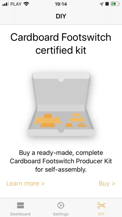 Tangkapan layar MIDI Footswitch