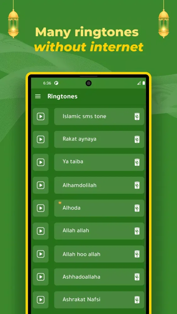 Capturas de pantalla de Islamic ringtones 2024