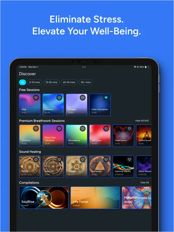 Beats and Breath iPad  스크린샷