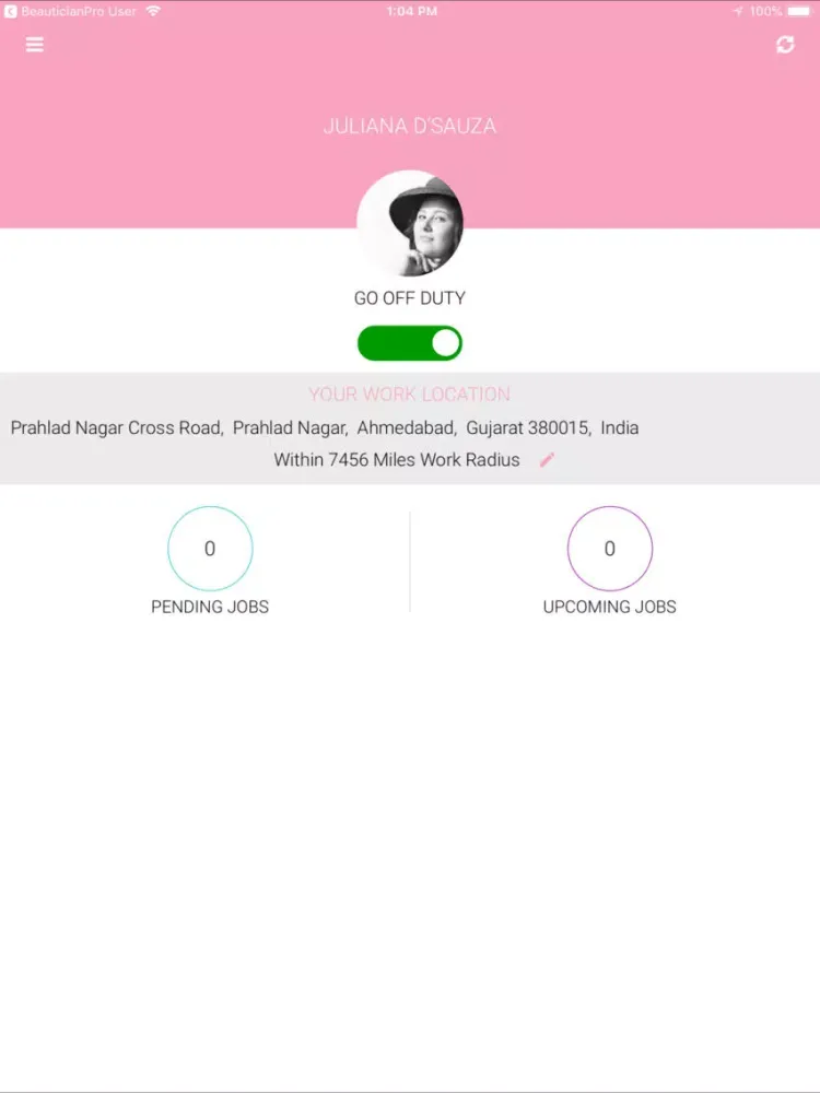 BeauticianPro Provider iPad  سکرین شاٹس