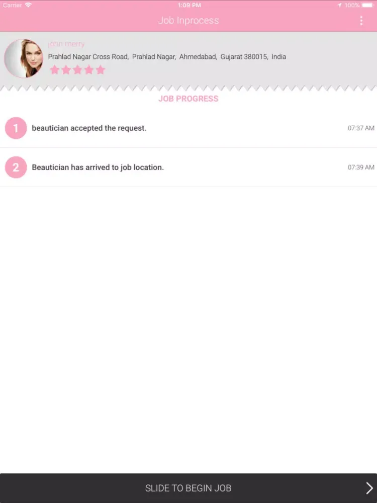 BeauticianPro Provider iPad  سکرین شاٹس